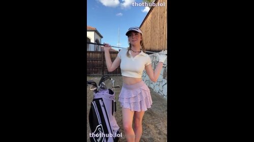 Grace Charis Gets Tits Out Behind The Pro Shop 53