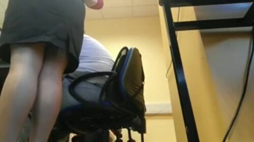 Teacher Upskirt sexy legs reveal
