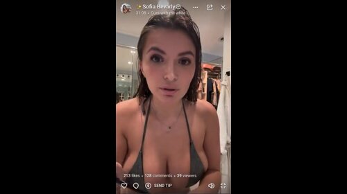 Sofia Bevarly Leaked Big Boobs In Livestream