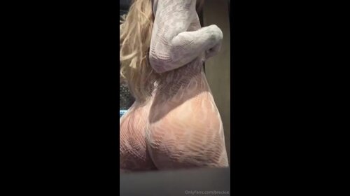 Breckie Hill leaked video see thru strap