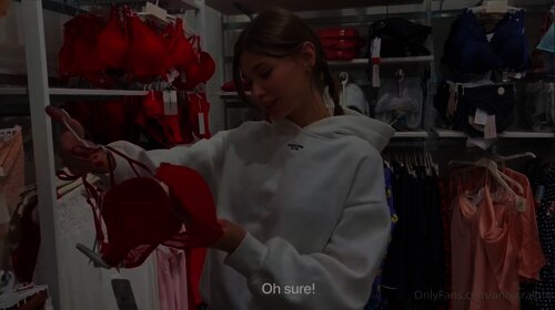 Anna Ralphs nude swallow cum in fitting room