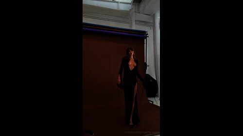 Anna Ralphs leak Black Dress Solo Nude Strip