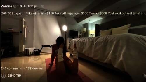 Angie Varona Workout Livestream Leak Video