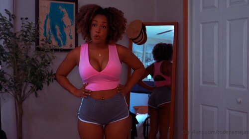 Codename Jas aka codenamejas Sexy Try on haul with a shaved pussy