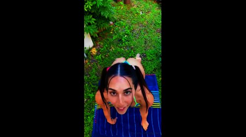 Izzy Green Outdoor Blowjob Cum Swallow Video Leaked